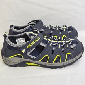 Merrell Hydro H20 Hiker Sandal, Navy Lime, Youth/Kids Size 1.0M, MC54859